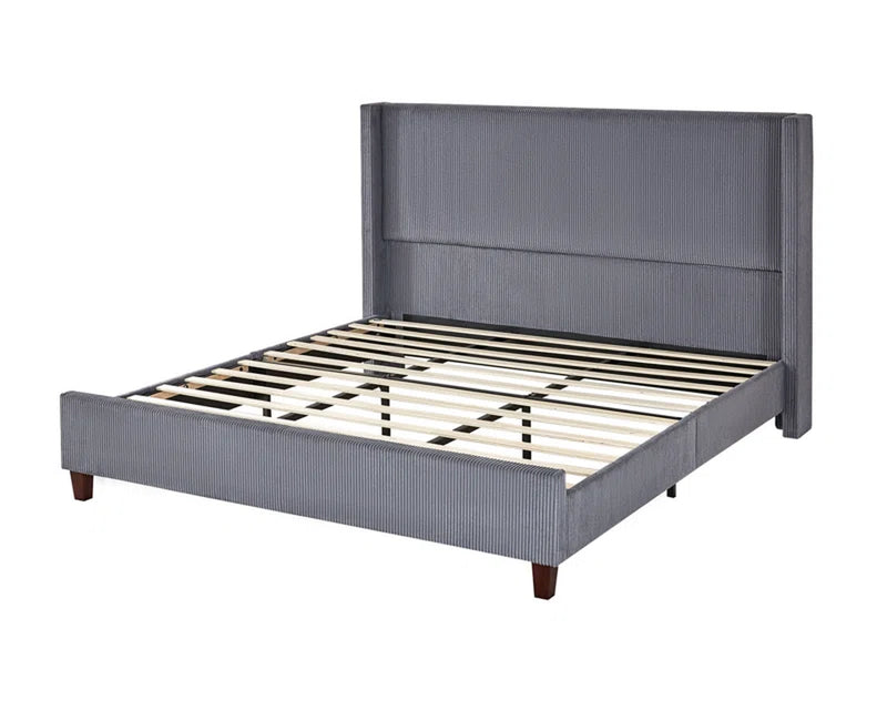 Wauseon Corduroy Upholstered Bed