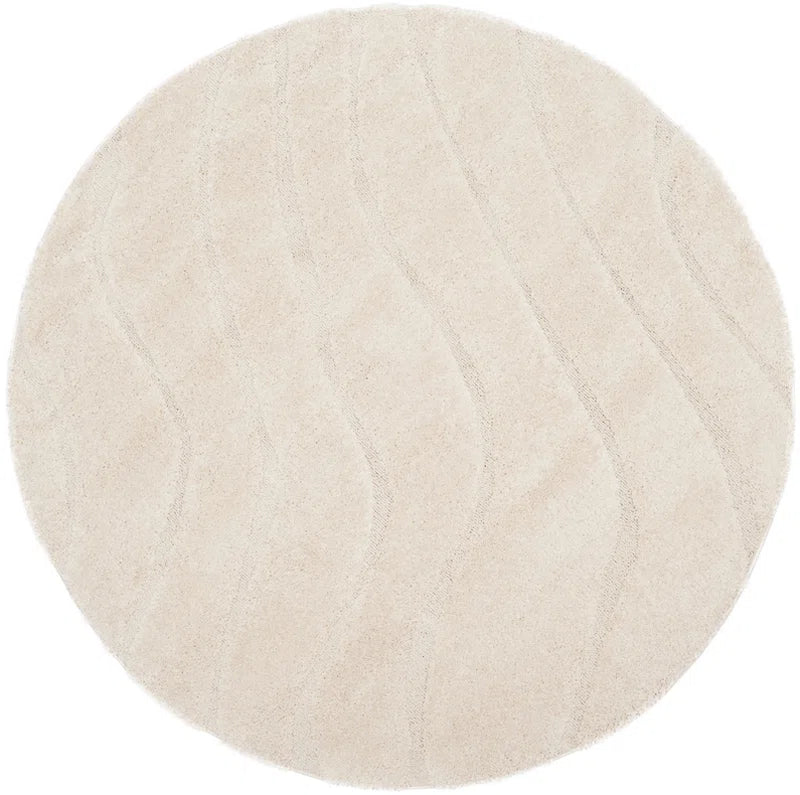 Ashal Abstract Cream Area Rug