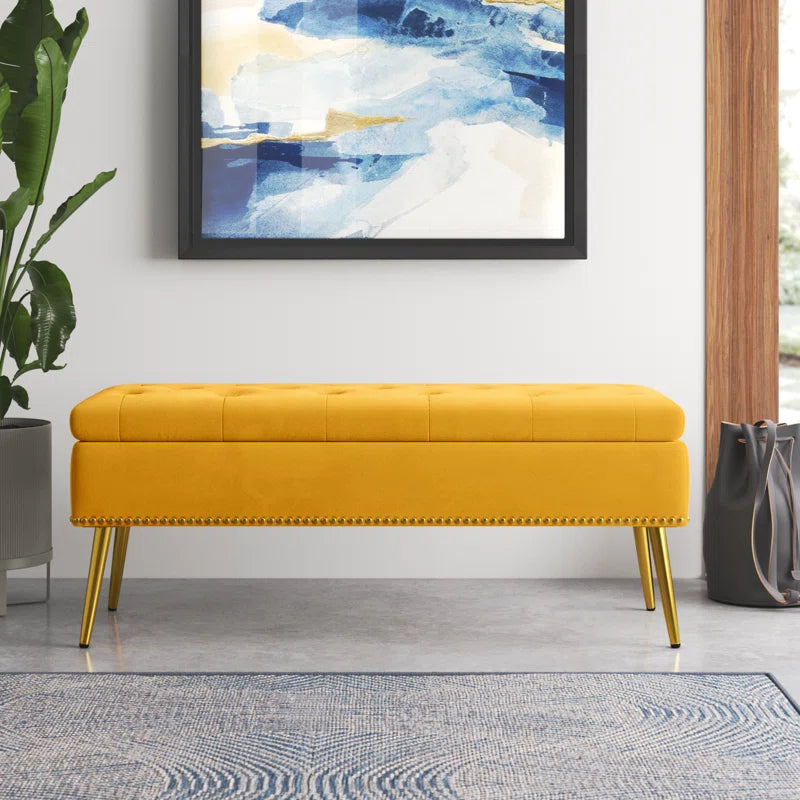 Kajana Upholstered Flip Top Storage Bench