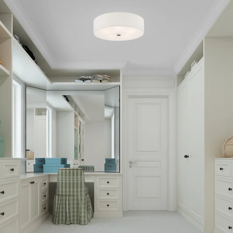 Flaire Fabric Semi Flush Mount