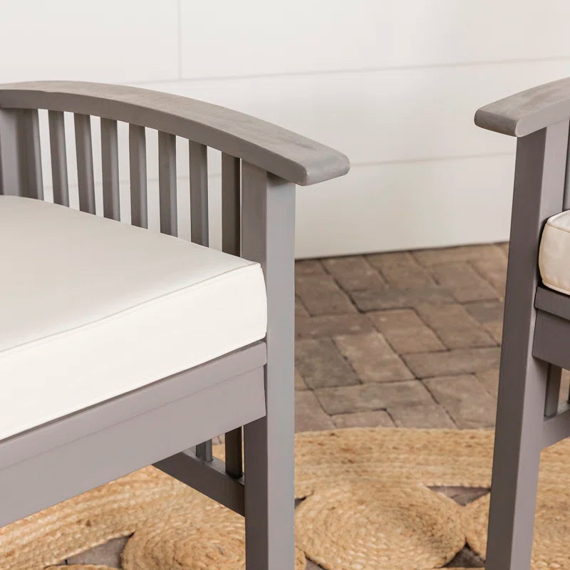 Outdoor Dining Armchair with Cushion