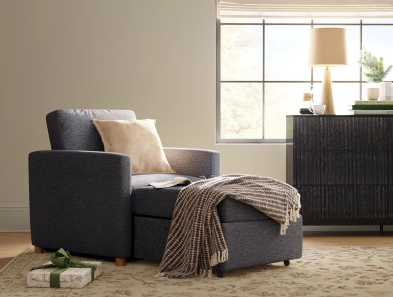 Cooper 36" Convertible Sleeper Accent Chair with Cushion