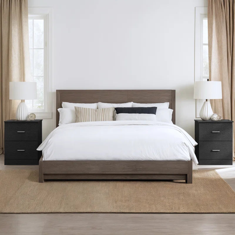 Allyannah 2 Drawer Nightstand (Set of 2)