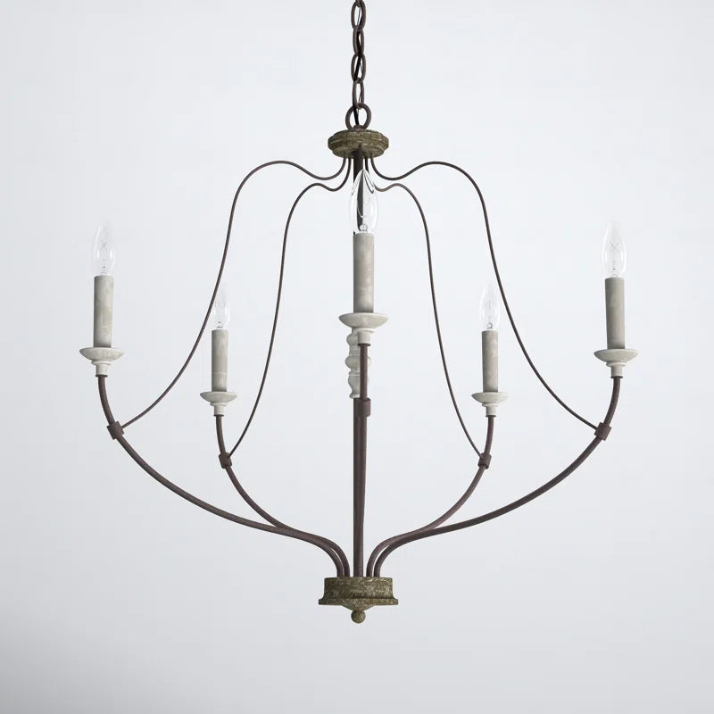 Shoshanna 5 - Light Dimmable Classic / Traditional Chandelier