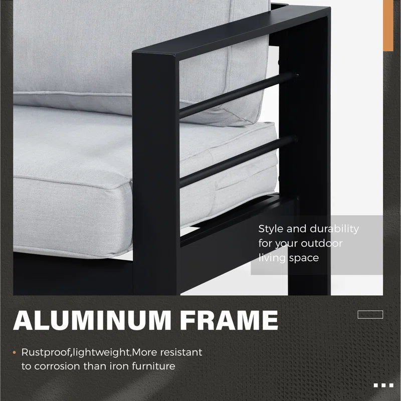 Outdoor Aluminum Loveseat