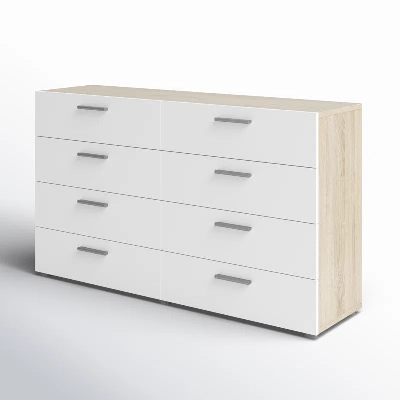 Gianna 8 Drawer 55.12" W Double Dresser