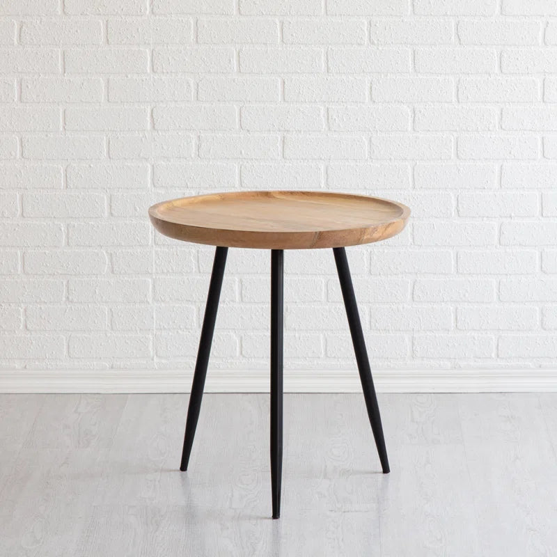 Castiglia Solid Wood Tray Top End Table