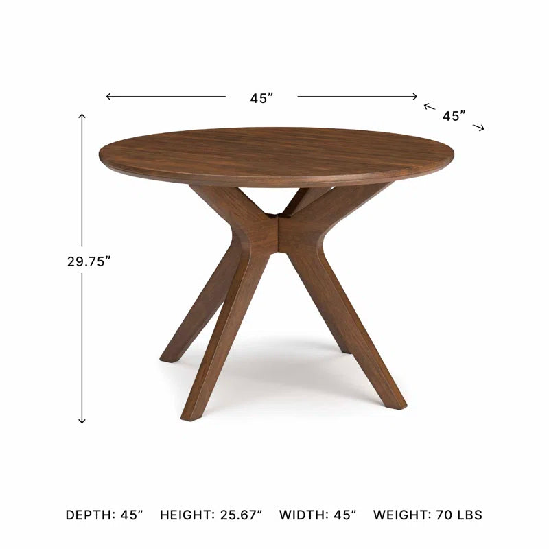 Goodall round Solid Wood Base Dining Table