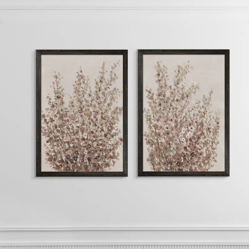 " Rustic Wildflowers I " by Vincent Van Gogh 2 - Pieces