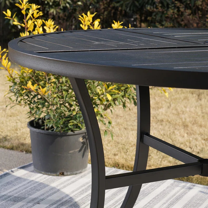 Alyah round Metal Outdoor Dining Table