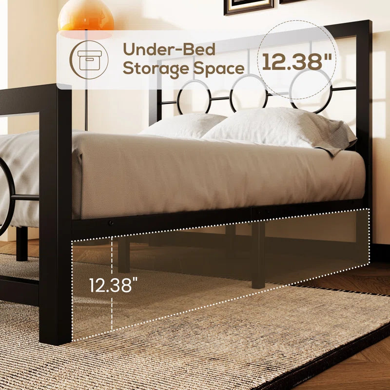 Bloneva Metal Open-Frame Bed