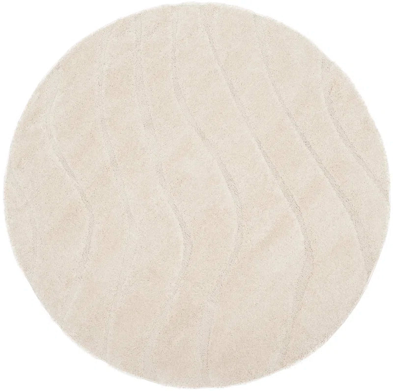 Ashal Abstract Cream Area Rug
