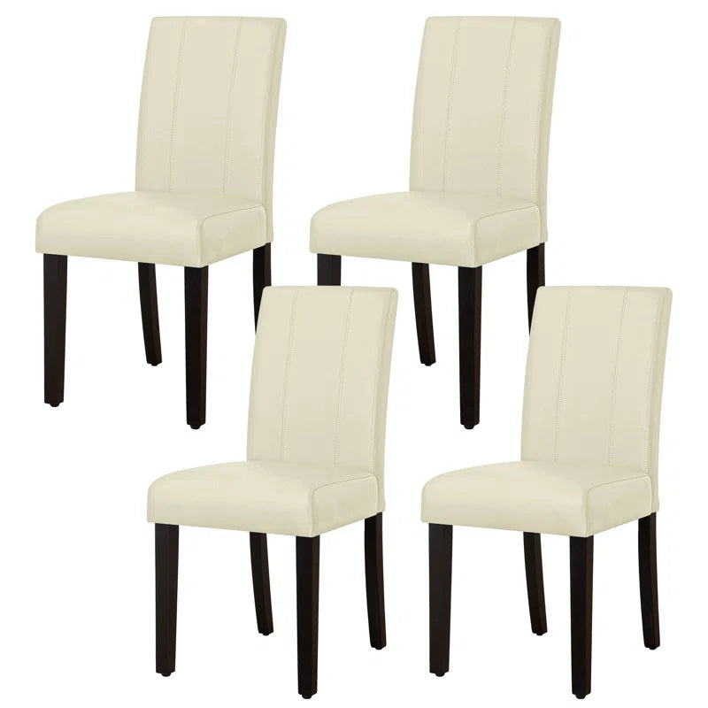 Modern Faux Leather Waterproof Upholstered Dining Chair