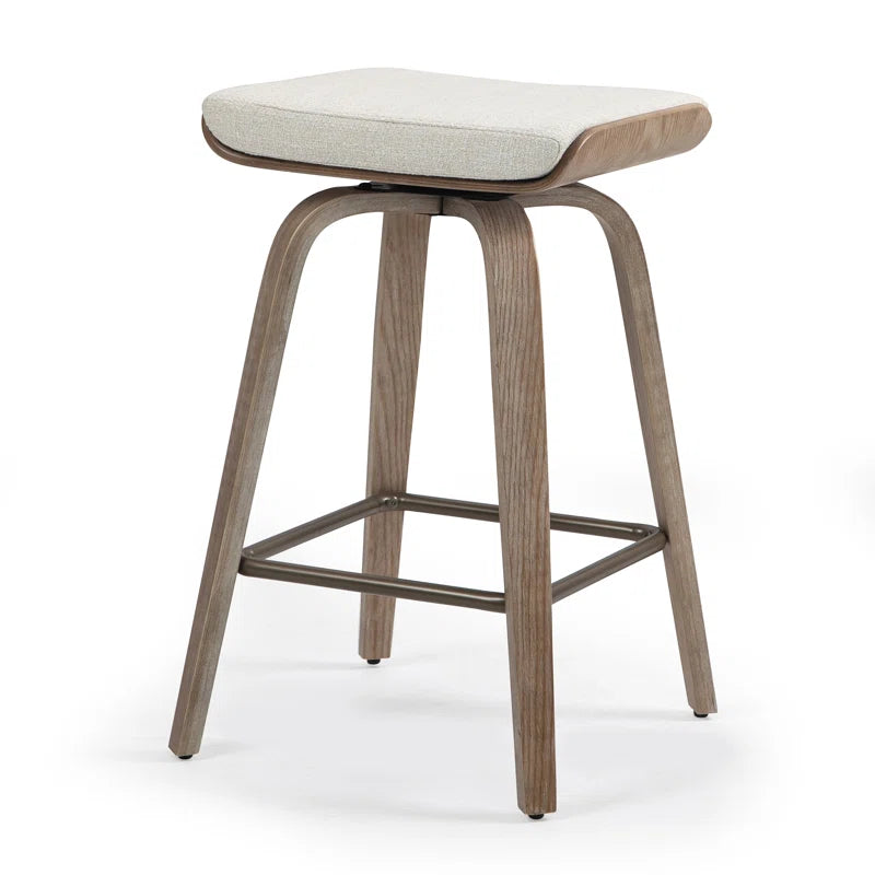 Magdiel Swivel Upholstered Counter Stool