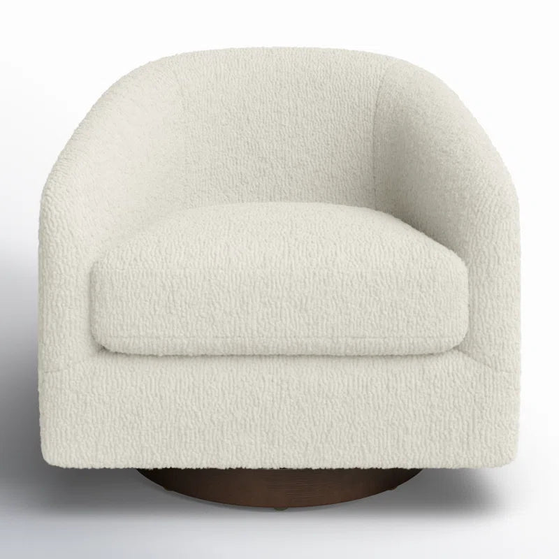 Bennett Upholstered Swivel Barrel Chair