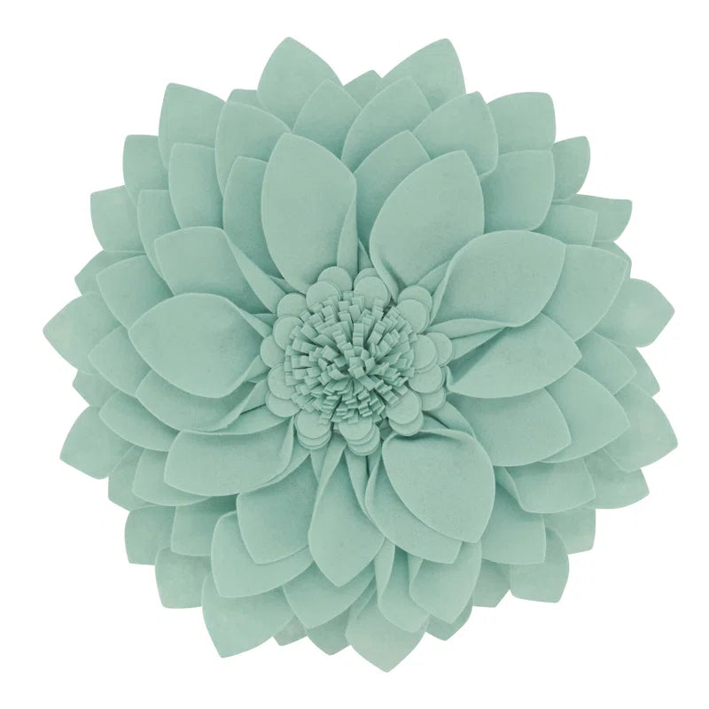 Fleur De Jardin Collection Ruffled Throw Pillow