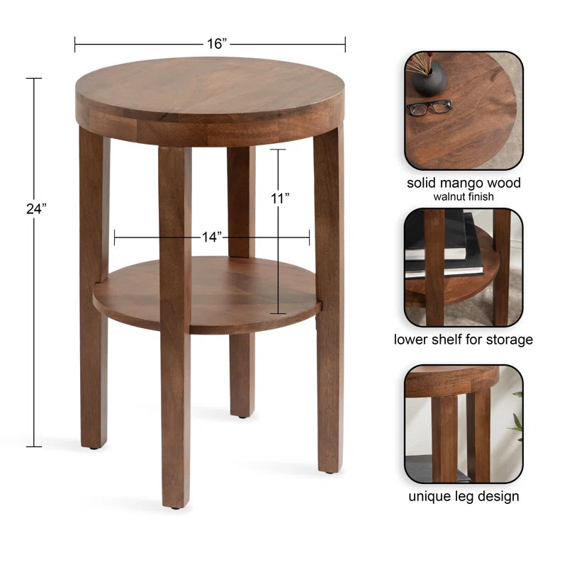 Ardentown Solid Wood End Table