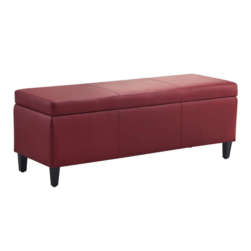 Asdrubale Faux Leather Upholstered Storage Bench