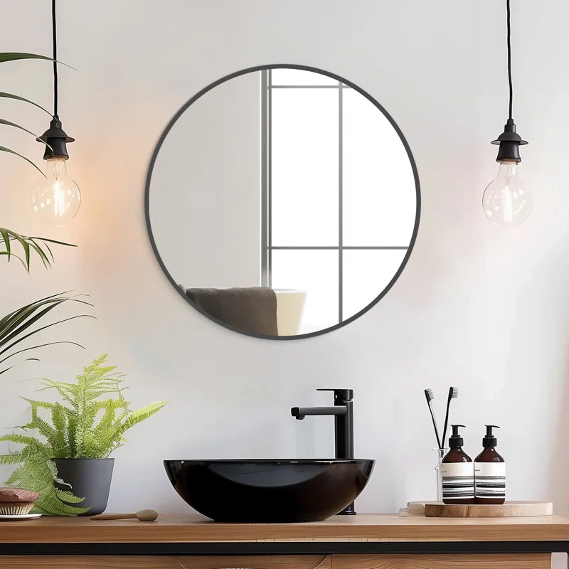 Karrina round Metal Accent Mirror