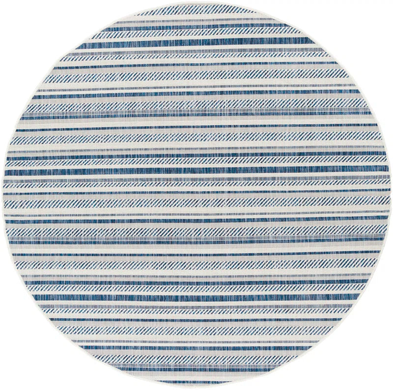 Bellino Striped Denim Indoor/Outdoor Area Rug