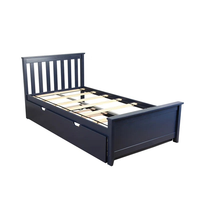 Boling Twin Solid Wood Platform Bed with Trundle by