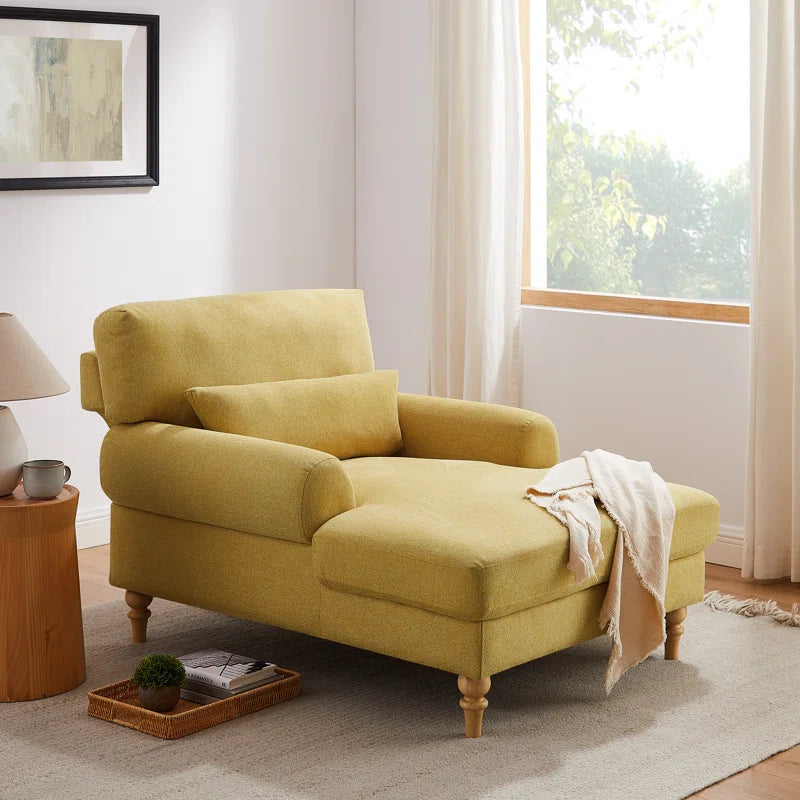 Davene Upholstered Chaise Lounge with Adjustable Backrest