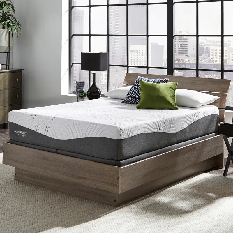 Medium Gel Memory Foam Mattress and Box Spring