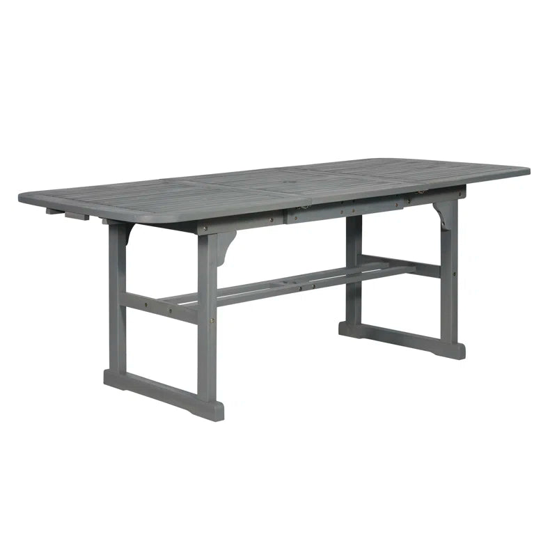 Alfonsi Extendable Acacia Wood Outdoor Dining Table
