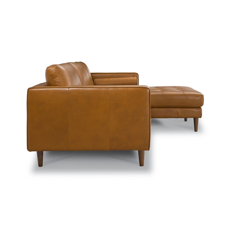 Tellson 2 - Piece Leather Sectional