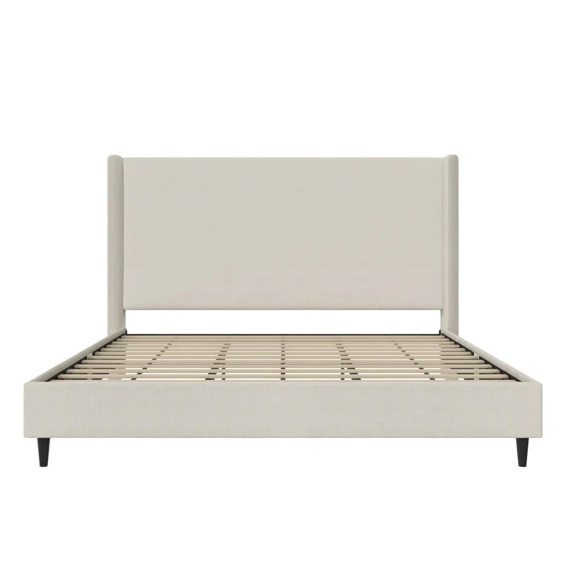 Birzer King Upholstered Wingback Bed