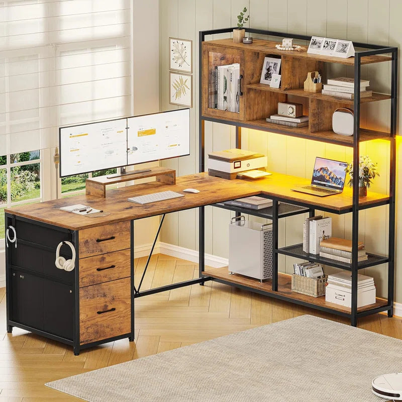 Barbarino L-Shaped Computer Desk