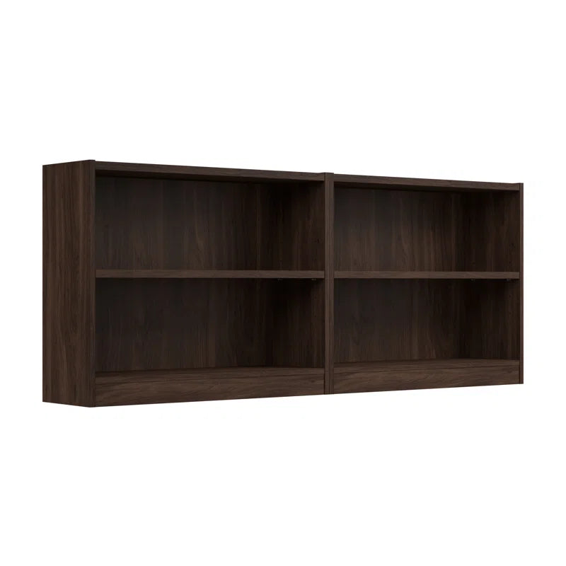 Donyo Small 2 Shelf Bookcase - Set of 2, Storage Bookshelves for Home Office and Living Room