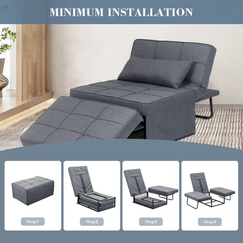 Chaliyah 71" Upholstered Convertible Sleeper Sofa