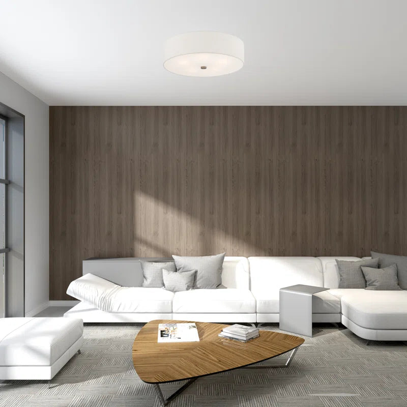 Flaire Fabric Semi Flush Mount