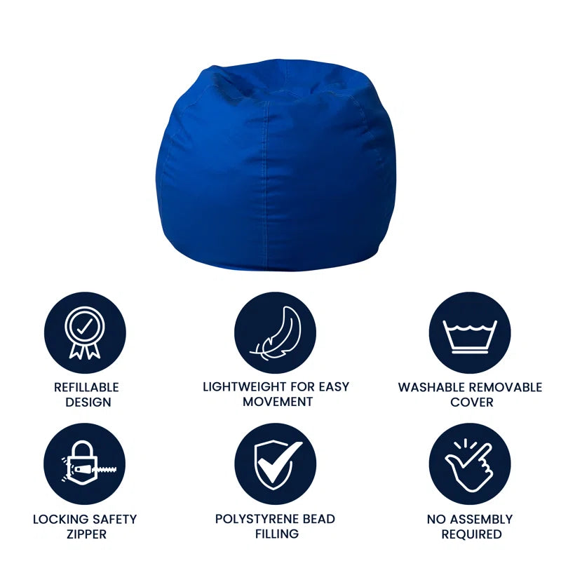 Classic Refillable Cotton Bean Bag Chair