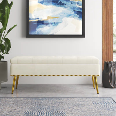 Kajana Upholstered Flip Top Storage Bench