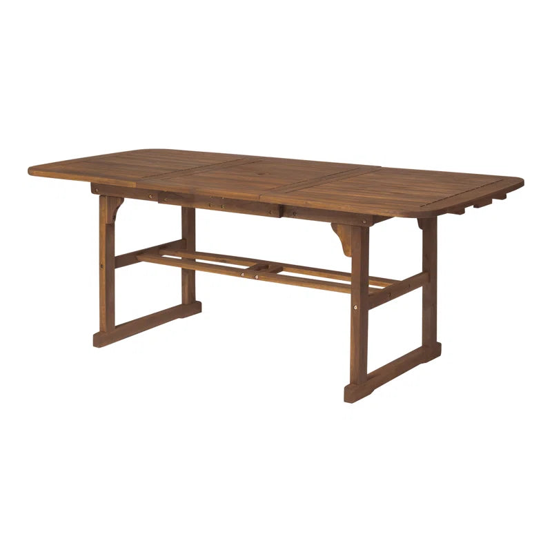 Alfonsi Extendable Acacia Wood Outdoor Dining Table