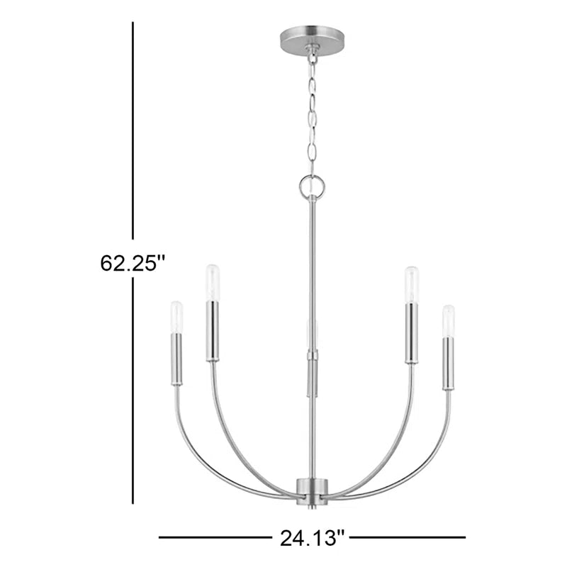 Kendrey 5 - Light Dimmable Classic / Traditional Chandelier