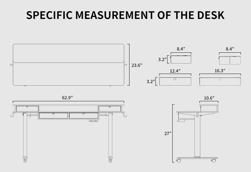 Emanuiel Height Adjustable Standing Gaming Desk