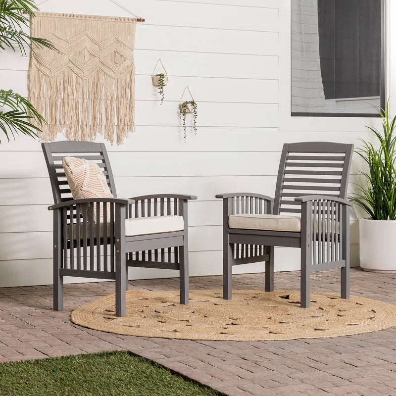 Outdoor Dining Armchair with Cushion
