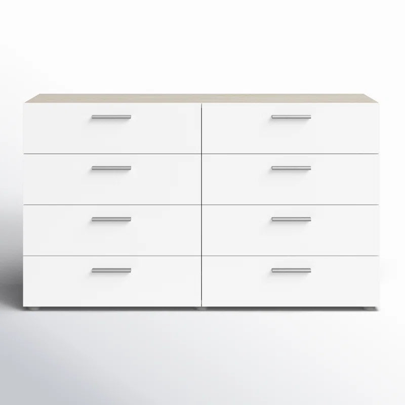 Gianna 8 Drawer 55.12" W Double Dresser