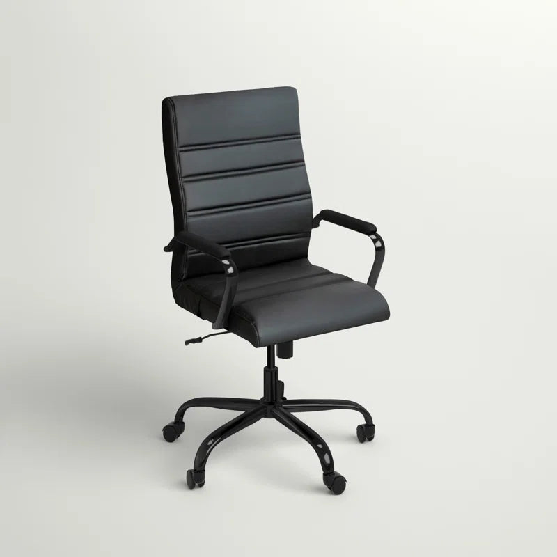 Wayfair Basics Ergonomic Upholstered High-Back Swivel Office Chair
