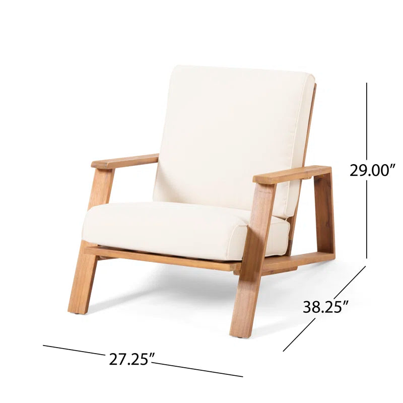 Isham Patio Chair with Cushions