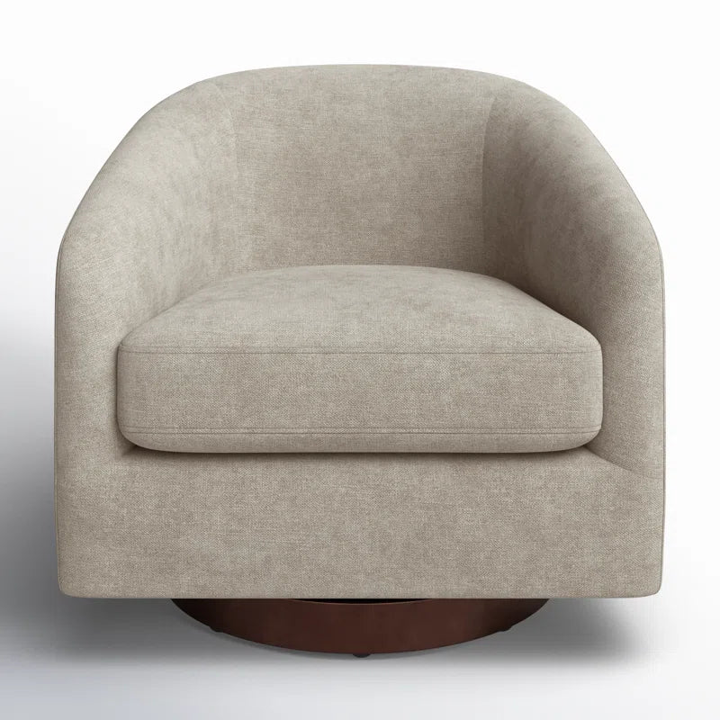 Bennett Upholstered Swivel Barrel Chair