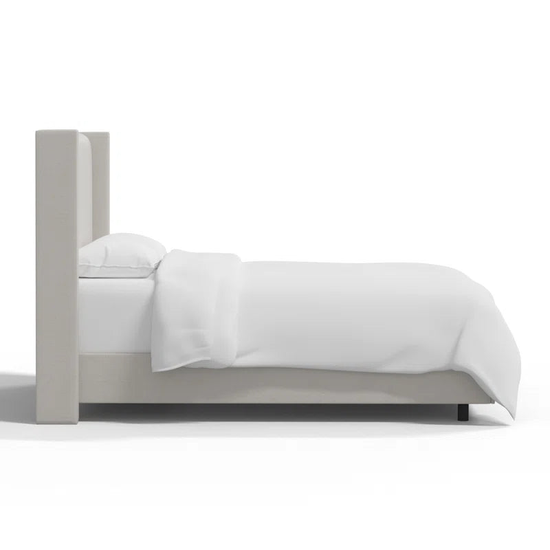Hanson Upholstered Wingback Bed
