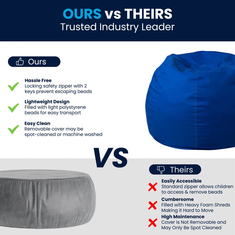 Classic Refillable Cotton Bean Bag Chair