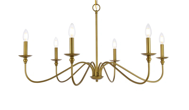 Ableton 6 - Light Dimmable Classic / Traditional Chandelier