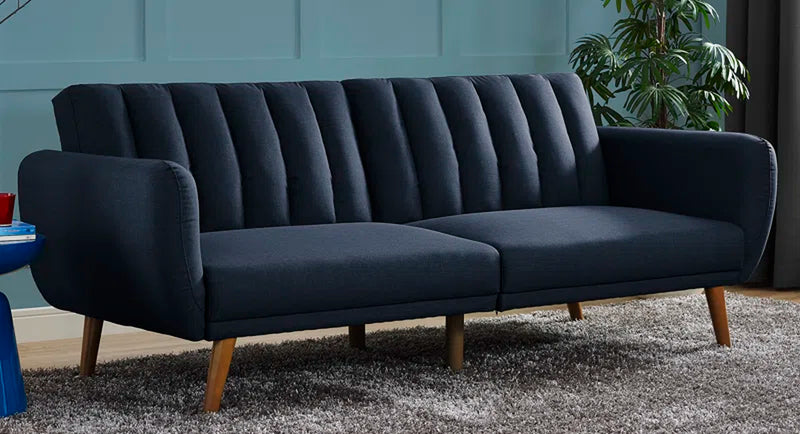 Brittany 81.5" round Arm Convertible Sofa
