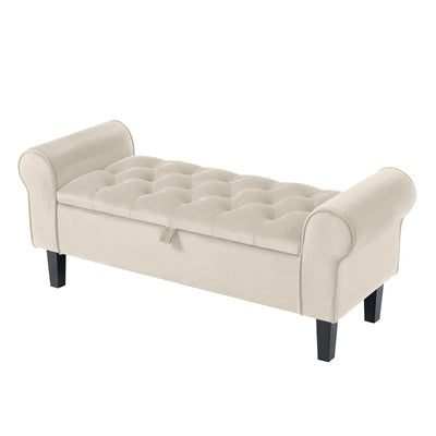 Jillia Velvet Upholstered Storage Bench