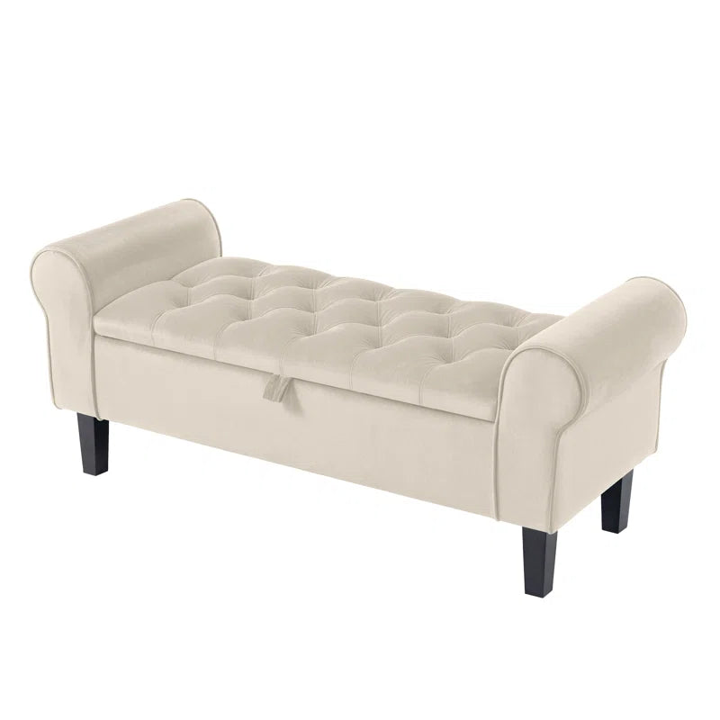Jillia Velvet Upholstered Storage Bench